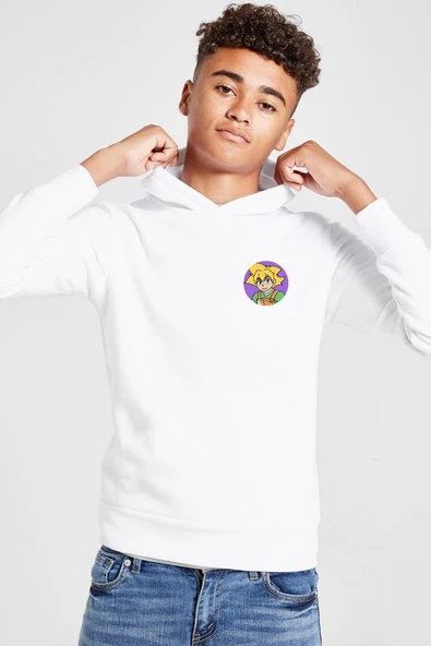 Beyblade Max Bladebreakers Beyaz Çocuk 3ip Kapşonlu  Sweatshirt ürün görseli 1