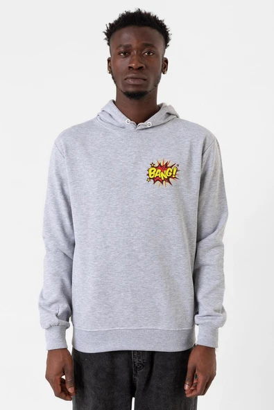 Big Bang Theory Bang Logo Grimelanj Erkek Kapşonlu 3ip Sweatshirt ürün görseli 1