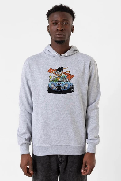 Dragon Ball Z Anime Goku Racer Grimelanj Erkek Kapşonlu 3ip Sweatshirt ürün görseli 1