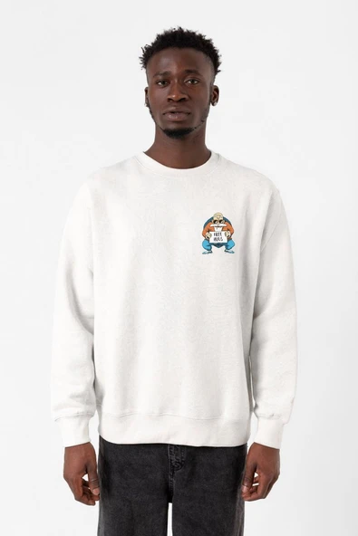 Dragon Ball Z Anime Master Roshi Free Hugs Beyaz Erkek 2ip Sweatshirt ürün görseli 1