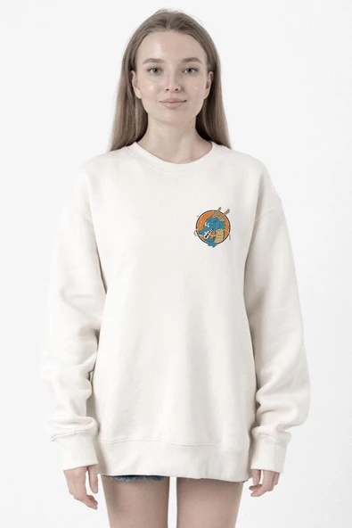 Dragon Ball Z Anime Shenron Beyaz Kadın 2ip Sweatshirt ürün görseli 1