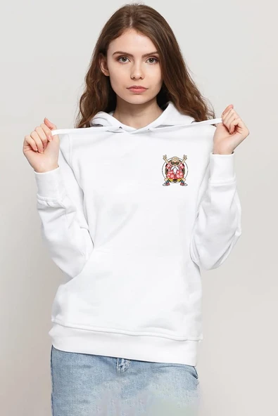 Dragon Ball Z Anime Roshi Kame Beyaz Kadın 3ip Kapşonlu Sweatshirt ürün görseli 1