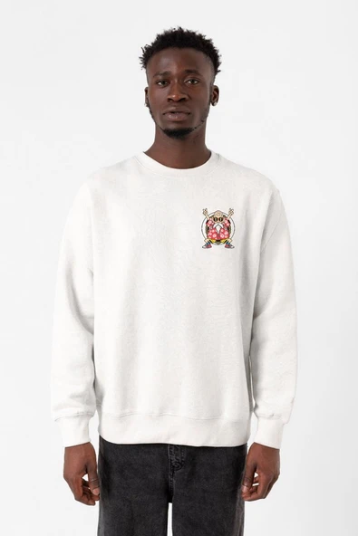 Dragon Ball Z Anime Roshi Kame Beyaz Erkek 2ip Sweatshirt ürün görseli 1