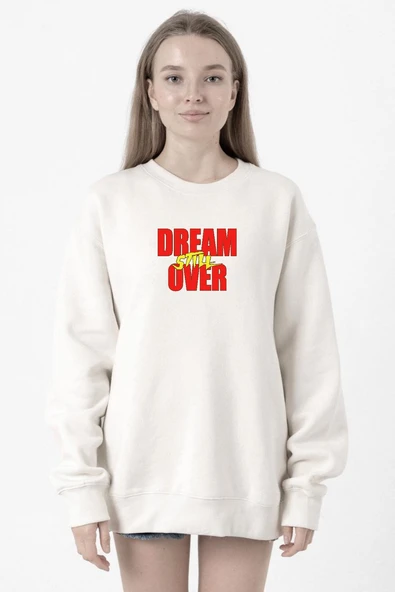 Dream Still Over Beyaz Kadın 2ip Sweatshirt ürün görseli 1