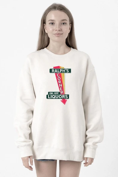 Fargo Ralph's Corner Diner Beyaz Kadın 2ip Sweatshirt ürün görseli 1