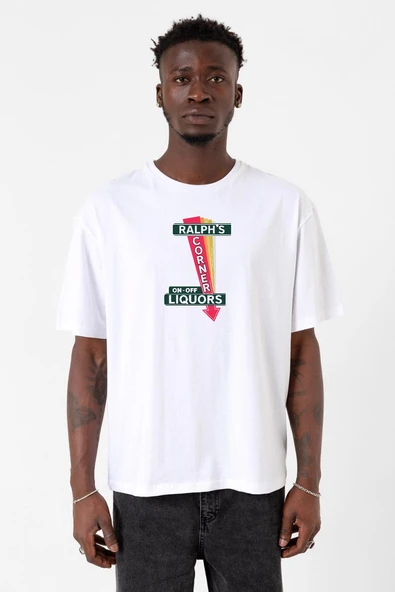 Fargo Ralph's Corner Diner Beyaz Erkek Oversize Tshirt ürün görseli 1