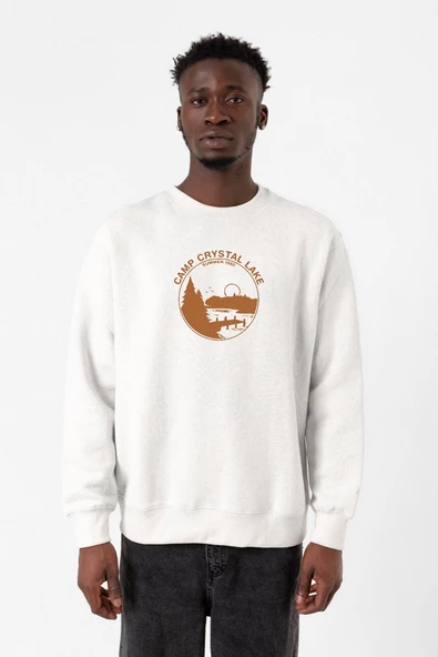 Friday The 13th Camp Crystal Lake Beyaz Erkek 2ip Sweatshirt ürün görseli 1