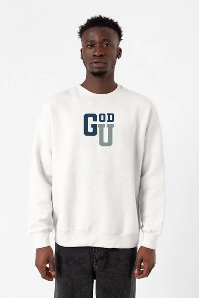 Gen V Godolkin University Abbreviation Beyaz Erkek 2ip Sweatshirt ürün görseli 1