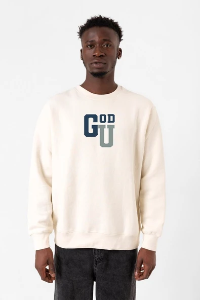 Gen V Godolkin University Abbreviation Ekru Erkek 2ip Sweatshirt ürün görseli 1