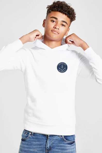 Gen V Godolkin University Emblem Beyaz Çocuk 3ip Kapşonlu  Sweatshirt ürün görseli 1