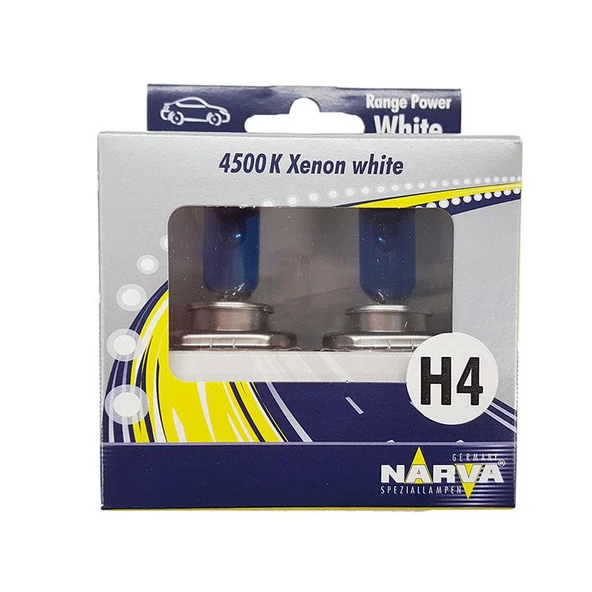 NARVA FAR AMPÜLÜ 12V 60/55W H4 BEYAZ IŞIK 4500K 48680 TAKIM 2 ADET ürün görseli 1