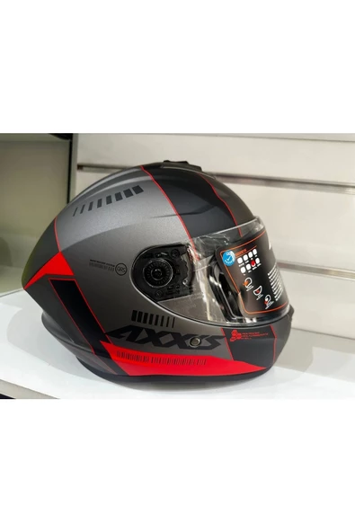 KASK AXXİS DRAKEN S MP4 C5 MAT RED/TİTANYUM ürün görseli 1