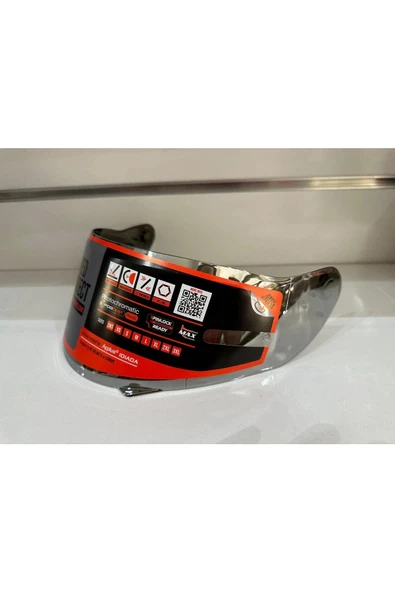 KASK CAMI V-16 ATOM ÇENE AÇILIR (SİLVER) AYNA - Resim 2