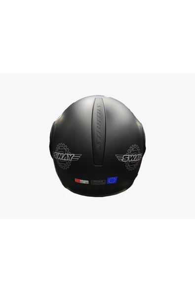 Kask Stratos Çene Açılır Mat Siyah - Resim 3