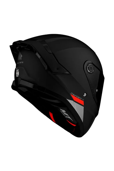 Kask Mt Thunder 4 Sv Solıd A1 Matt Black Şeffaf Vizör - Resim 3