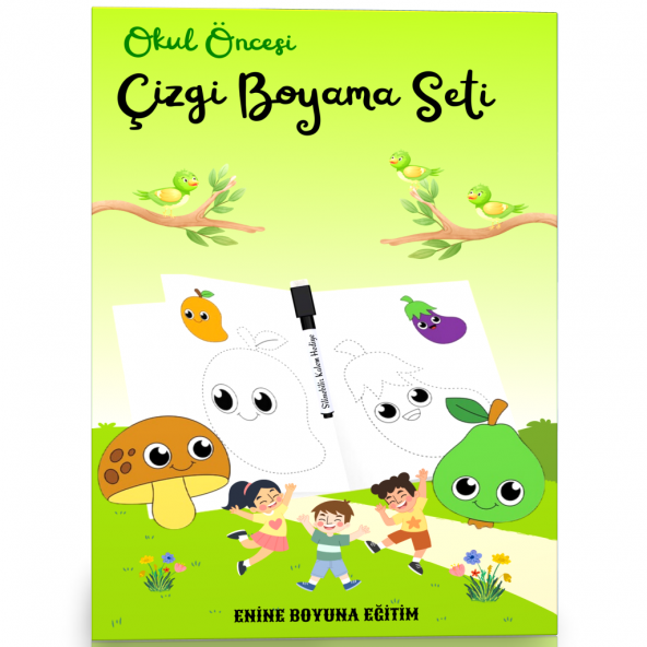 Okul Öncesi Çizgi Boyama Seti (2 Kitap) ürün görseli 1