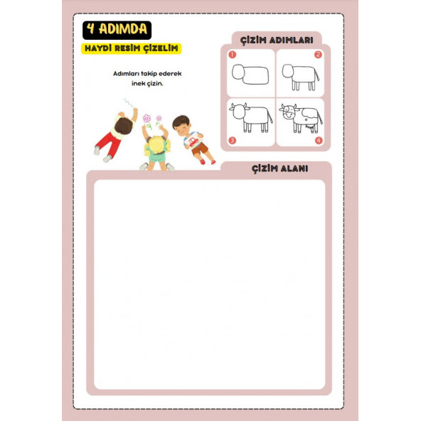Okul Öncesi Çizgi Boyama Seti (2 Kitap) - Resim 6