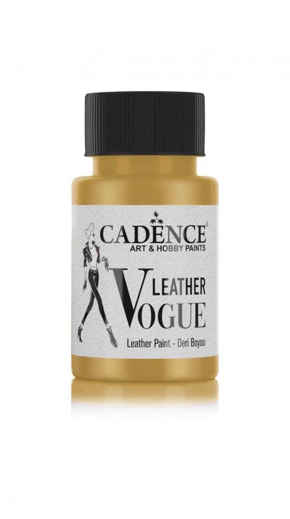 LEATHER VOGUE DERİ BOYASI METALİK LVM-04 ALTIN 50 ML ürün görseli 1