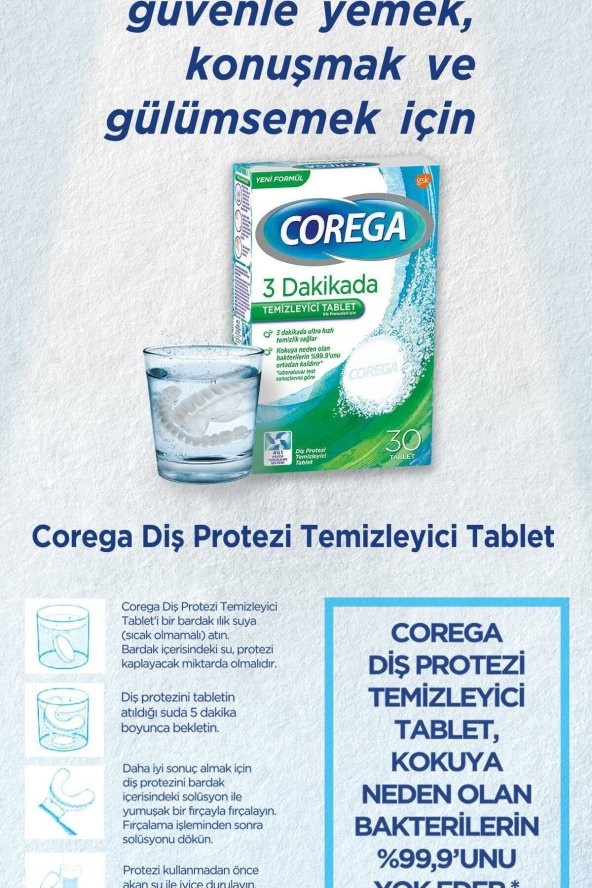 Cleanser Bio Protez Temizleme Tableti 30lu X 2 Adet - Resim 2