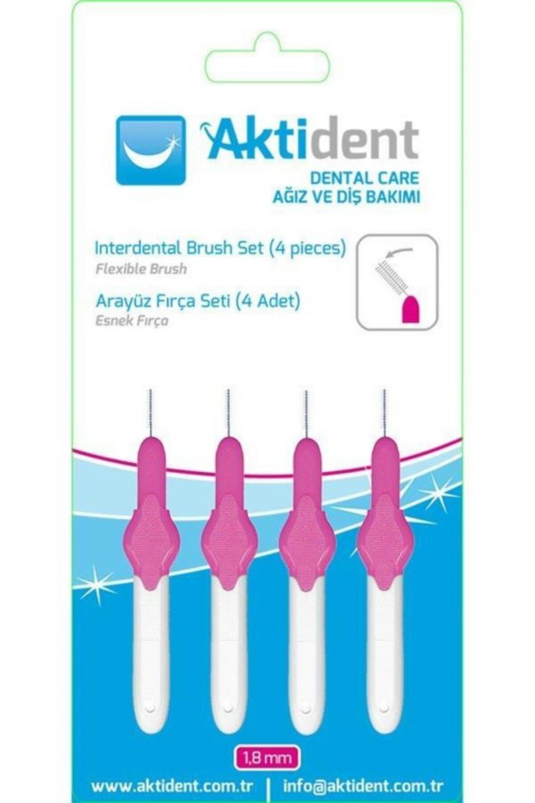 Arayüz 4lü Pembe Fırça Seti 0.40 mm ürün görseli 1