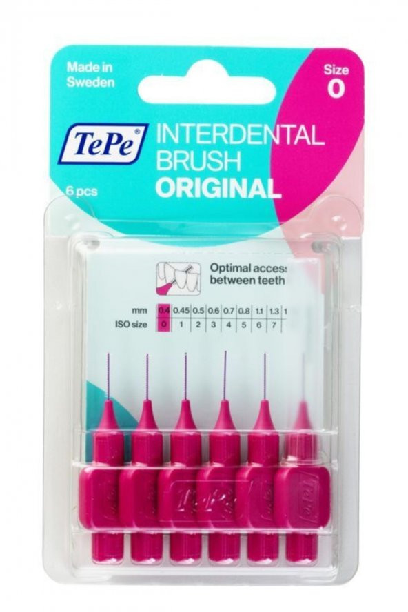 Arayüz Fırçası Blıster 6 Lı Pembe 0,4 Mm ürün görseli 1