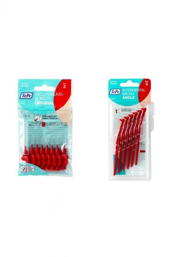 Arayüz Fırçası 8li Ve Angle Arayüz Fırçası 6lı Kırmızı 0,5 Mm 2si Bir Arada ürün görseli 1