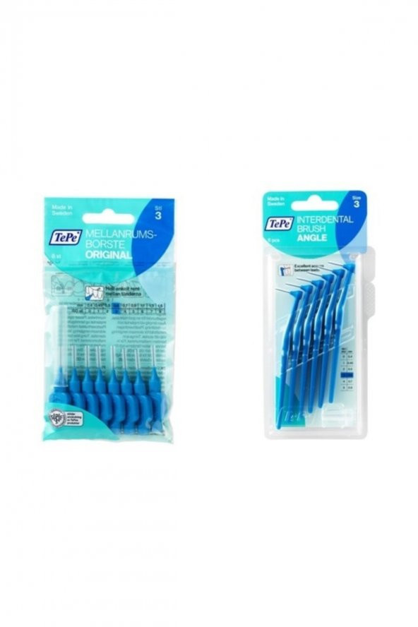 Arayüz Fırçası 8li Ve Angle Arayüz Fırçası 6lı Mavi 0,6 Mm 2si Bir Arada ürün görseli 1