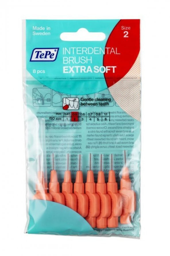 Arayüz Fırçası X-soft 0.5 Mm - Kırmızı ürün görseli 1