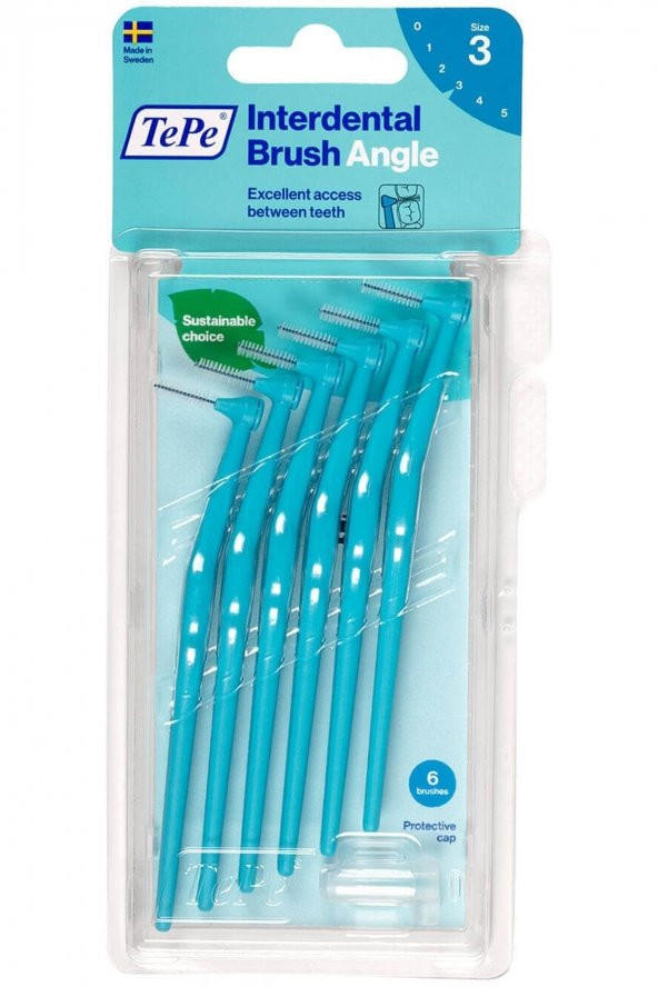 Arayüz Fırçası Angle Saplı 0.6 Mm Mavi 6lı ürün görseli 1