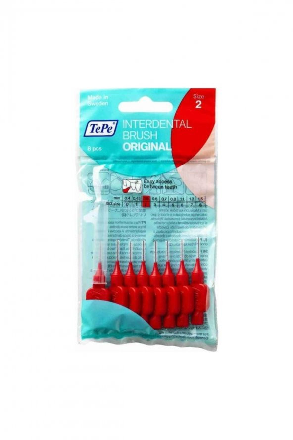 Arayüz Fırçası Kırmızı 0,5 Mm 8li Paket ürün görseli 1