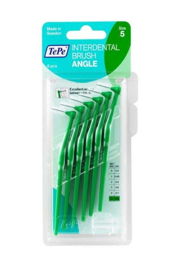 Angle Arayüz Fırçası Yeşil 0,8 Mm 6lı Paket ürün görseli 1