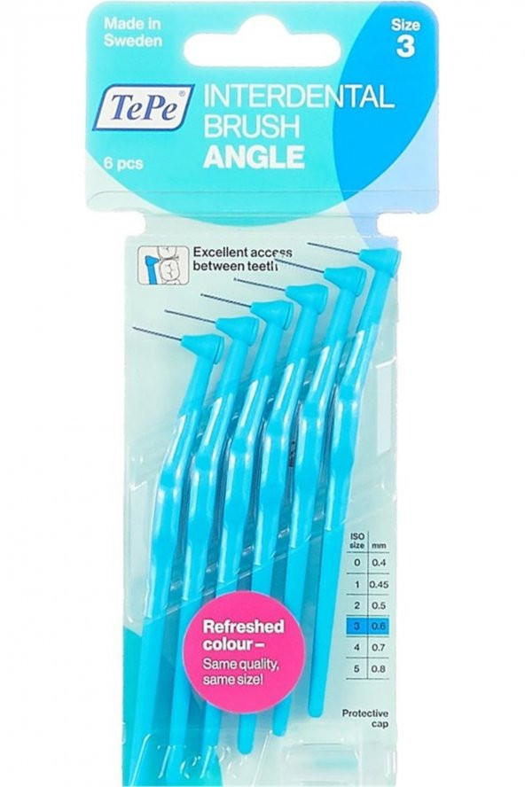 Angle Arayüz Fırçası Mavi 0,6 Mm 6lı Paket ürün görseli 1