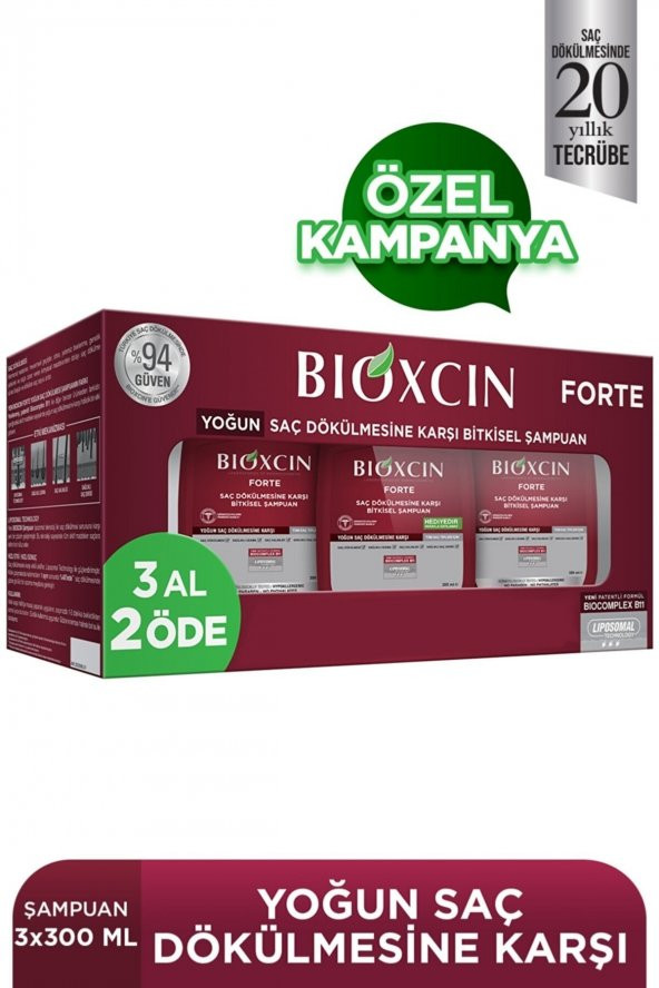 BIOXCIN Yoğun Saç Dökülmesine Karşı Bitkisel Şampuan Forte ürün görseli 1