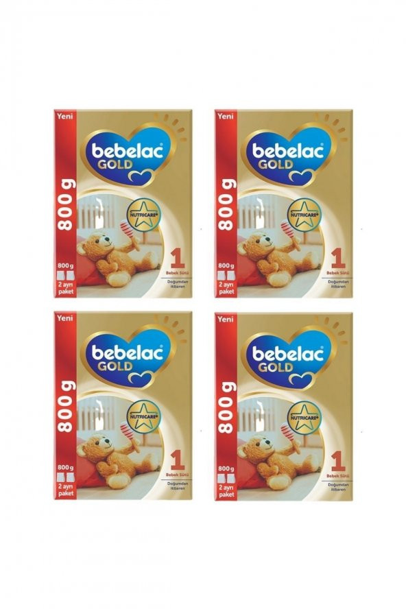 Bebelac Gold Konfor 1 Numara Bebek Sütü Doğumdan İtibaren 800gr X 4 Adet ürün görseli 1