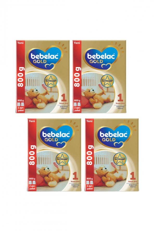 Bebelac Gold Konfor 1 Bebek Sütü 800 Gr 4 Adet ürün görseli 1