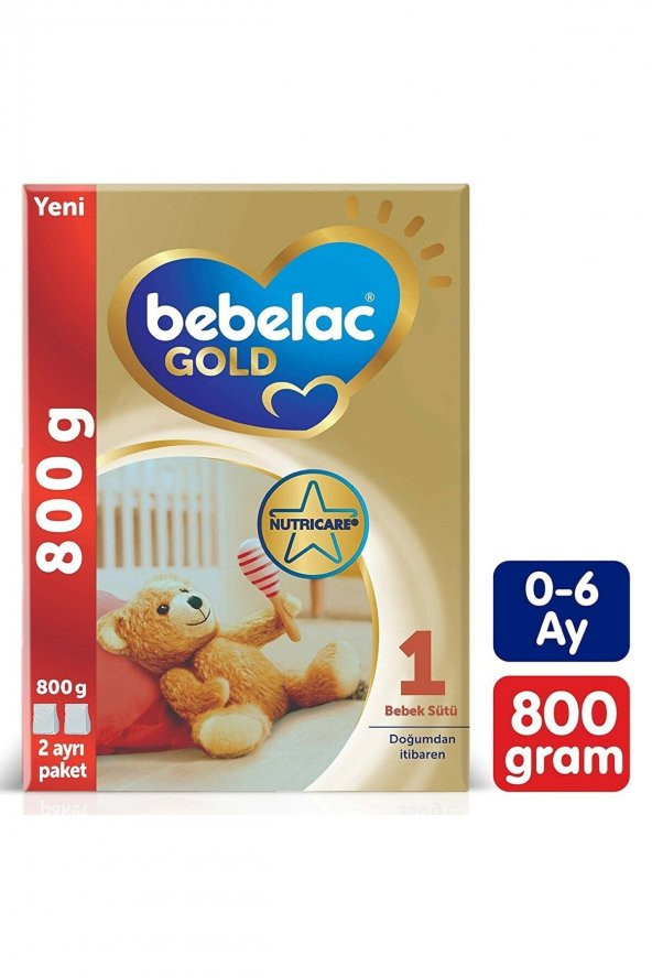 Bebelac Gold Konfor 1 Bebek Sütü 800 G 0-6 Ay ürün görseli 1