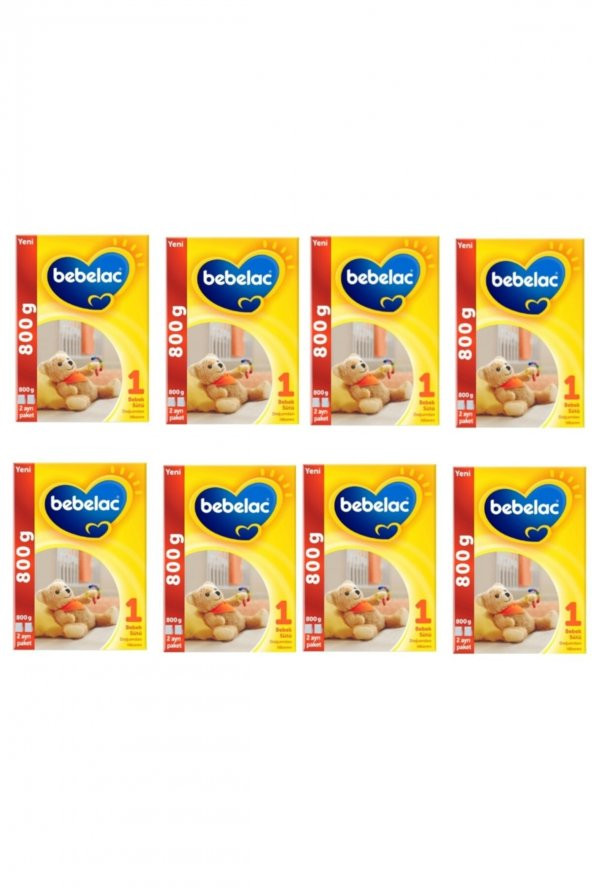 Bebelac 1 Numara Devam Sütü 800 Gr X 8 Adet ürün görseli 1