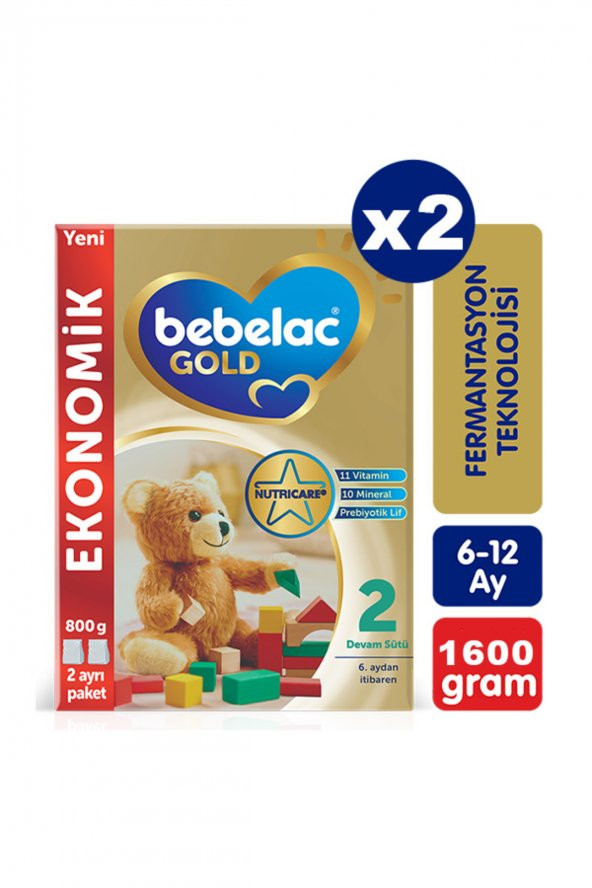 Bebelac Gold Konfor 2 Devam Sütü 800 gr X 2 Adet ürün görseli 1