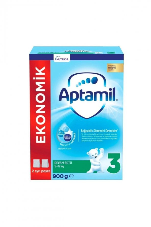 Aptamil Devam Sütü 3 Numara 9-12 Ay 900 gr ürün görseli 1