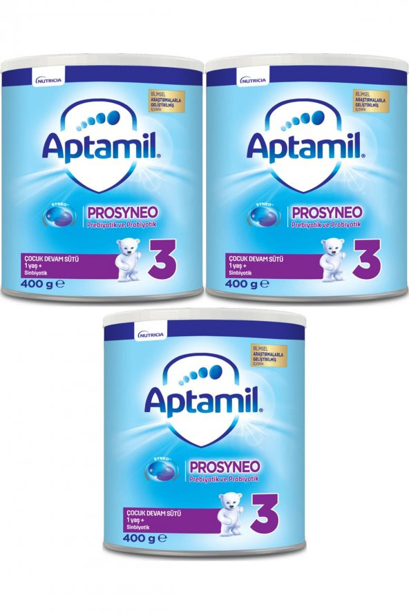 Aptamil Prosyneo 3 Numara Bebek Sütü 400gr 3lü Paket ürün görseli 1