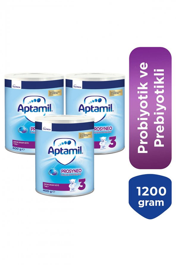 Aptamil Prosyneo 3 Numara Çocuk Devam Sütü 3x400gr 1 Yaş ürün görseli 1
