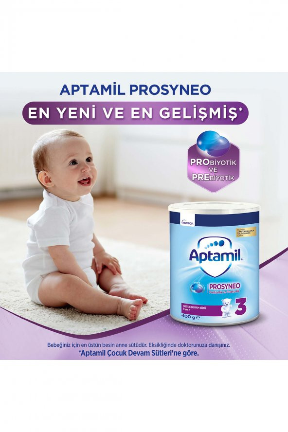 Aptamil Prosyneo 3 Numara Çocuk Devam Sütü 3x400gr 1 Yaş - Resim 3