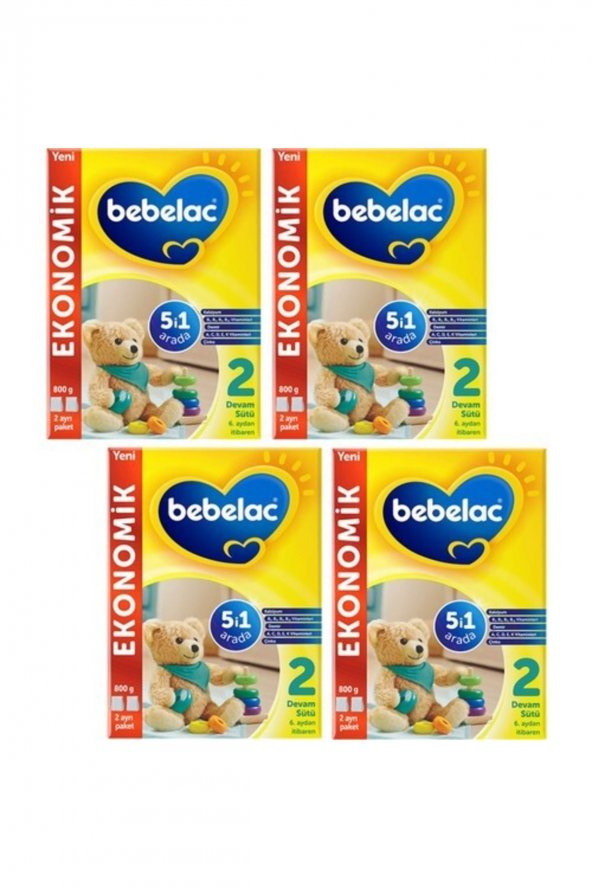 Bebelac 2 Devam Sütü 800 gr 4 Adet ürün görseli 1
