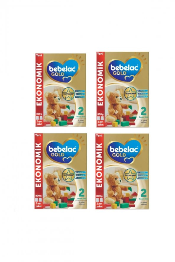 Bebelac Gold 2 Numara Devam Sütü 800 Gr X 4 Adet ürün görseli 1
