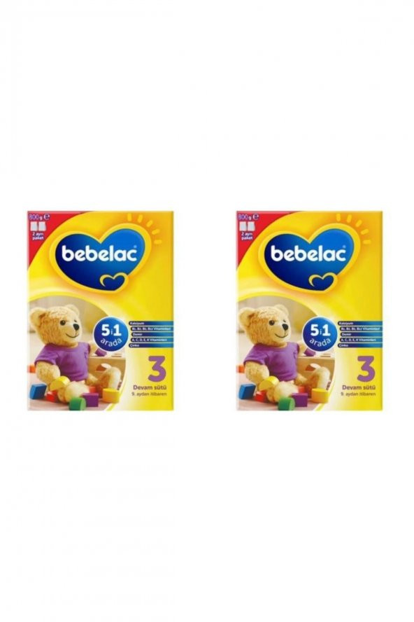 3 Bebek Devam Sütü 800 Gr 2 Kutu ürün görseli 1