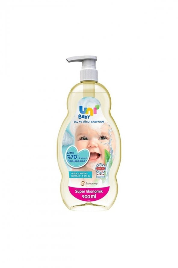 Uni Baby Saç Ve Vücut Şampuan 900 Ml ( 1 Adet ) ürün görseli 1