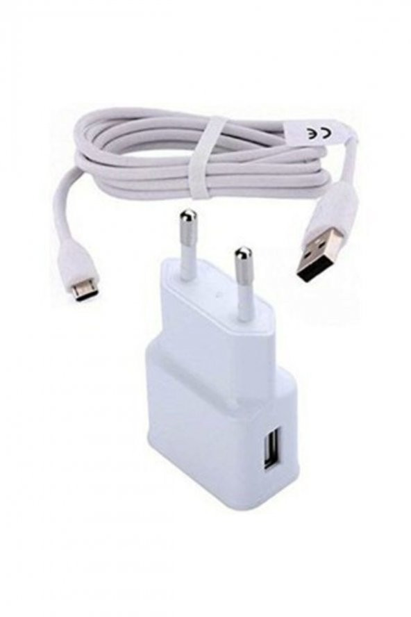 Samsung Lg Sony Uyumlu Ev Ofis Hızlı Şarj Cihazı Kablo Dahil 2 Amper + Micro Usb Kabolu ürün görseli 1