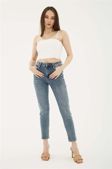 FASHION FRIENDS KADIN DENİM PANTOLON 23Y-PNT0792K1 ürün görseli 1