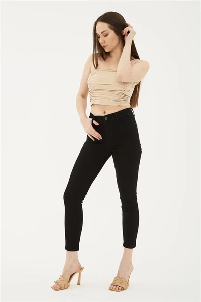 FASHION FRIENDS KADIN DENİM PANTOLON 23Y-PNT0693K1 ürün görseli 1