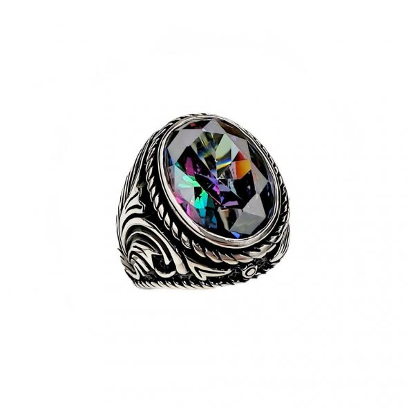 MistikTopaz Taşlı Erkek Yüzüğü 230047494G23Y ürün görseli 1